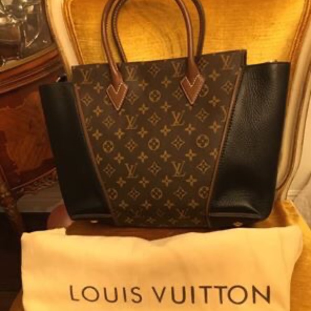 LOUIS VUITTON MONOGRAM CUIR ORFEVRE TOTE W PM